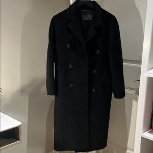 Black Double-Breasted Coat